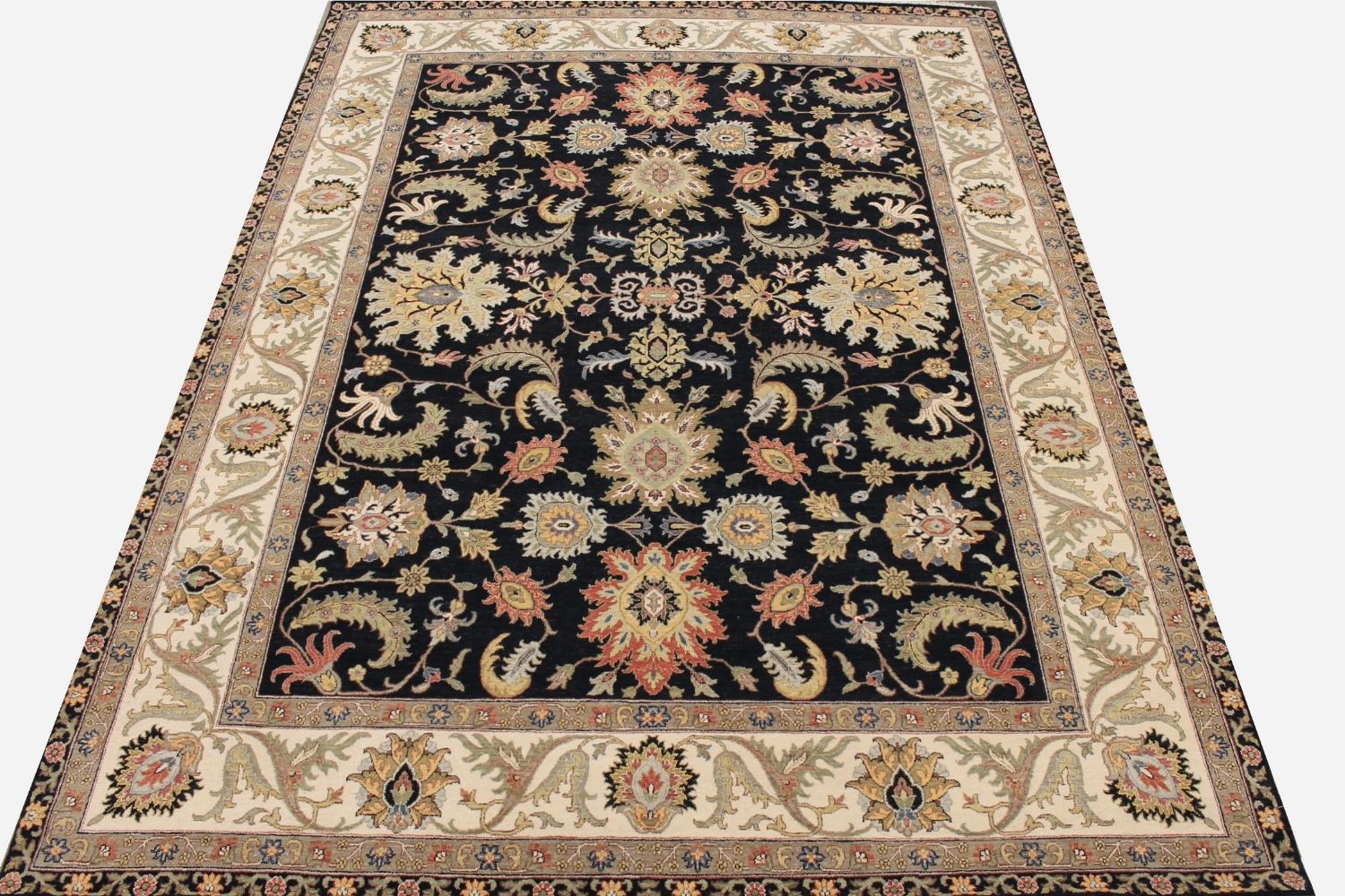 9x12 Traditional Hand Knotted Wool Area Rug - MR030569