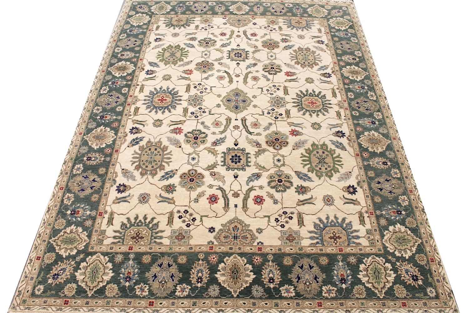 8x10 Traditional Hand Knotted Wool Area Rug - MR030573