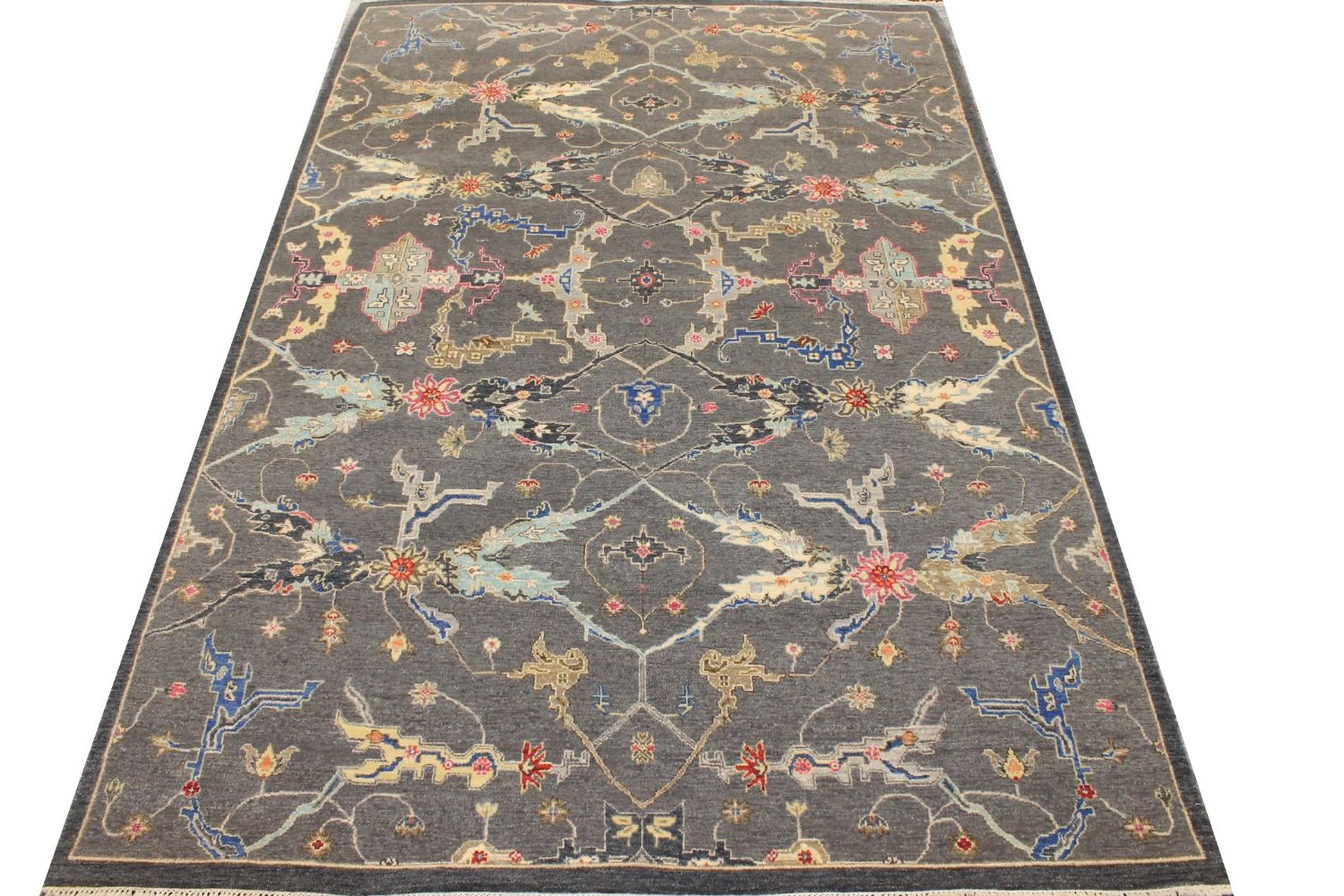 6x9 Traditional Hand Knotted Wool Area Rug - MR030584