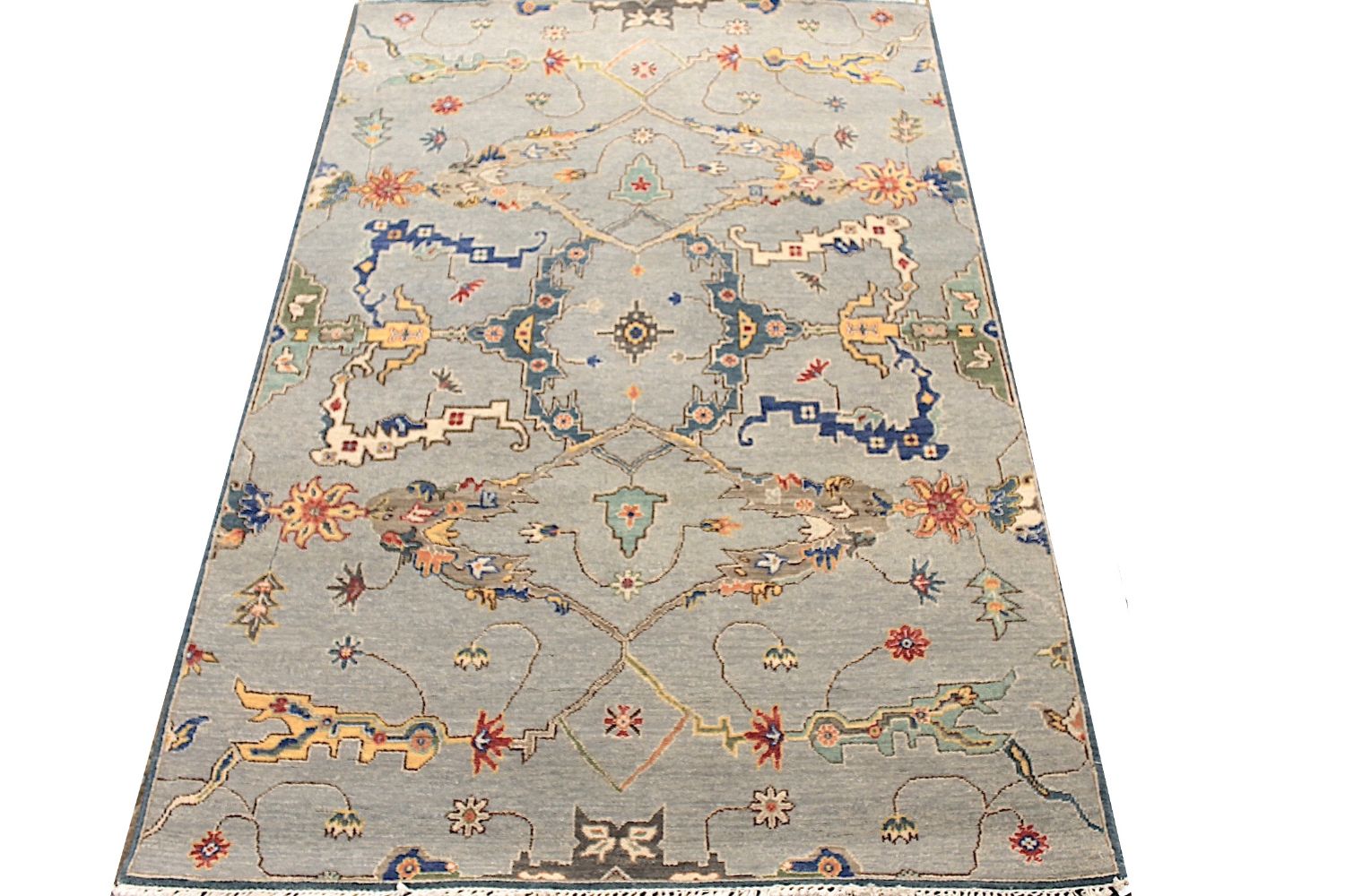 4x6 Traditional Hand Knotted Wool Area Rug - MR030585