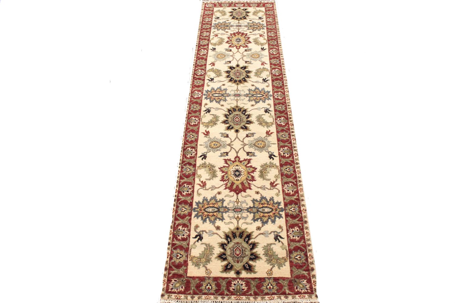 10 ft. Runner Traditional Hand Knotted Wool Area Rug - MR030588
