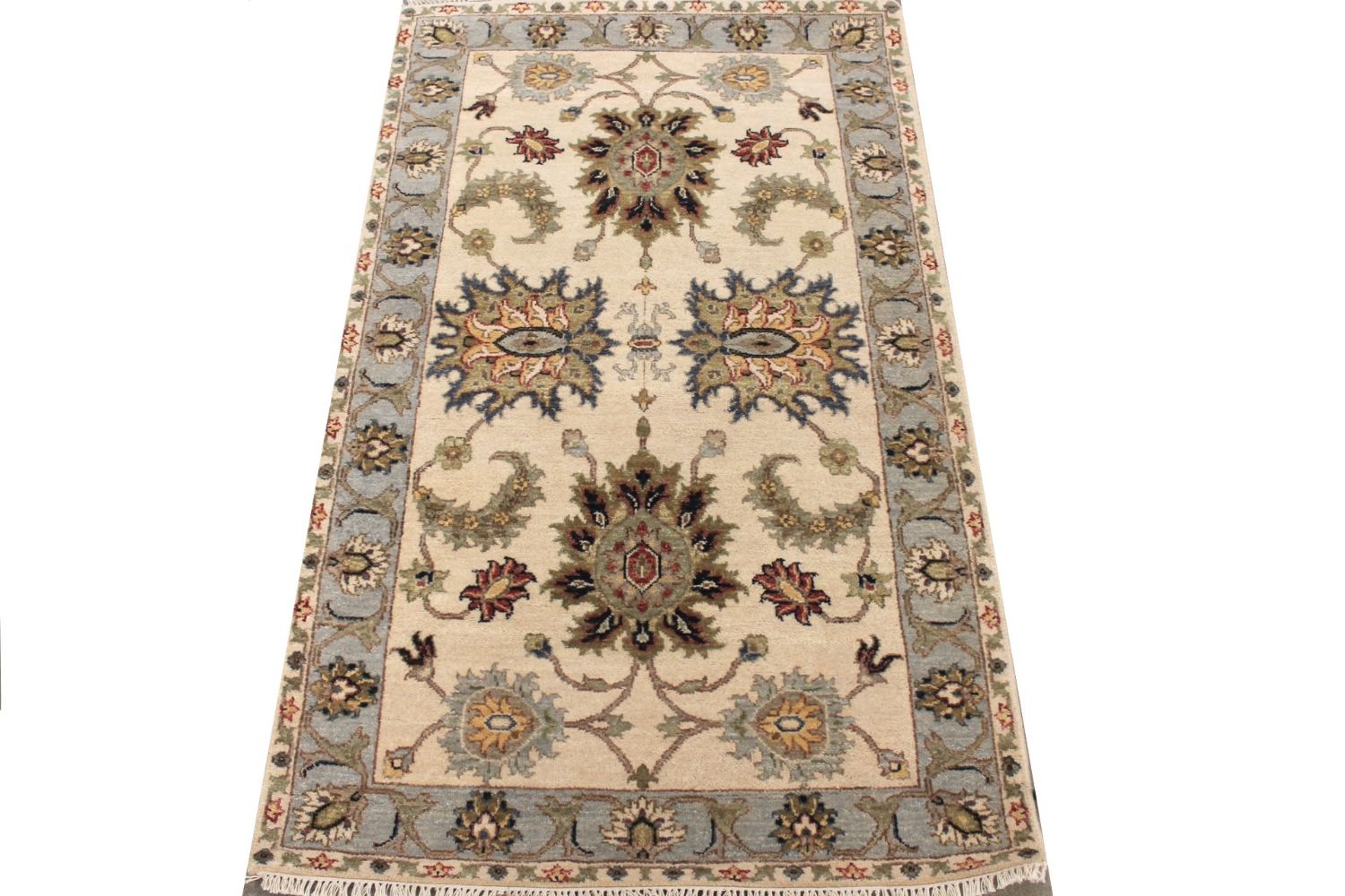 3x5 Traditional Hand Knotted Wool Area Rug - MR030595
