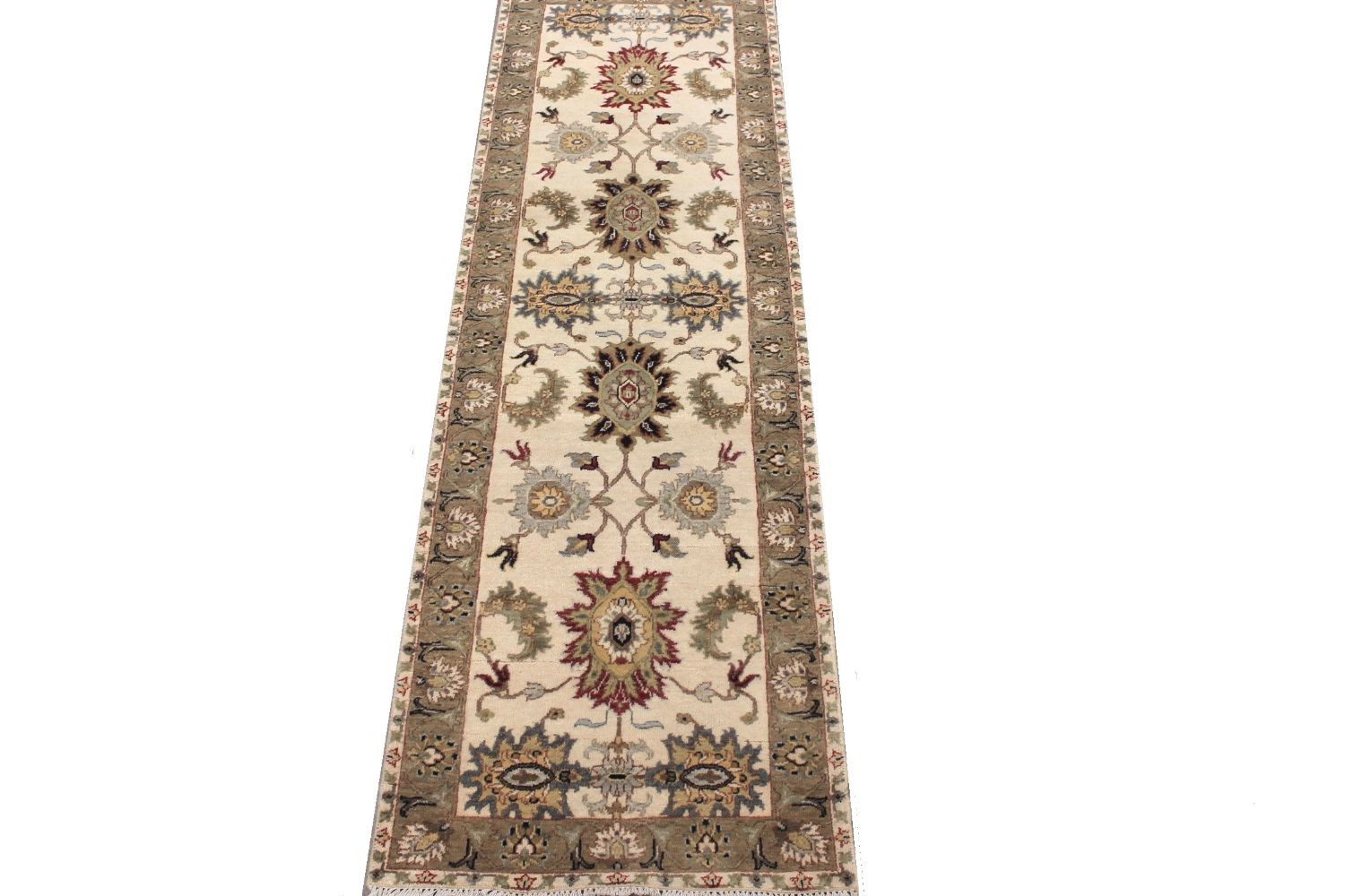 8 ft. Runner Traditional Hand Knotted Wool Area Rug - MR030603