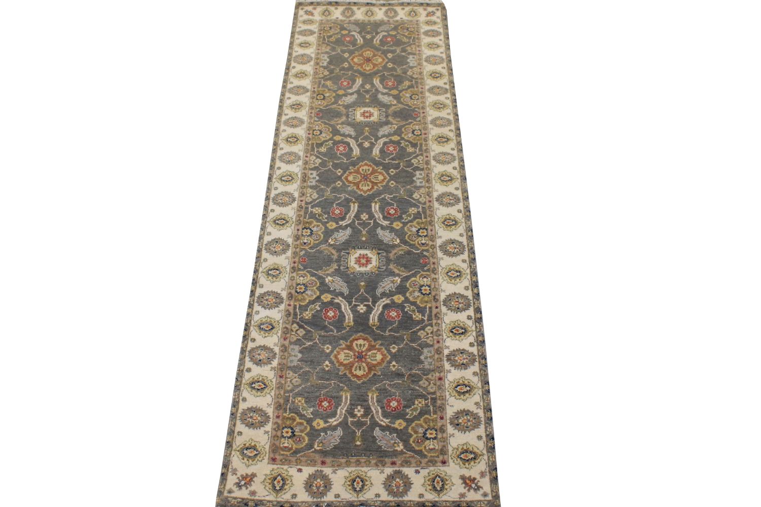 8 ft. Runner Traditional Hand Knotted Wool Area Rug - MR030605