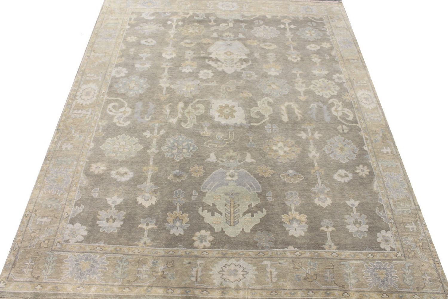 8x10 Oushak Hand Knotted Wool Area Rug - MR030617
