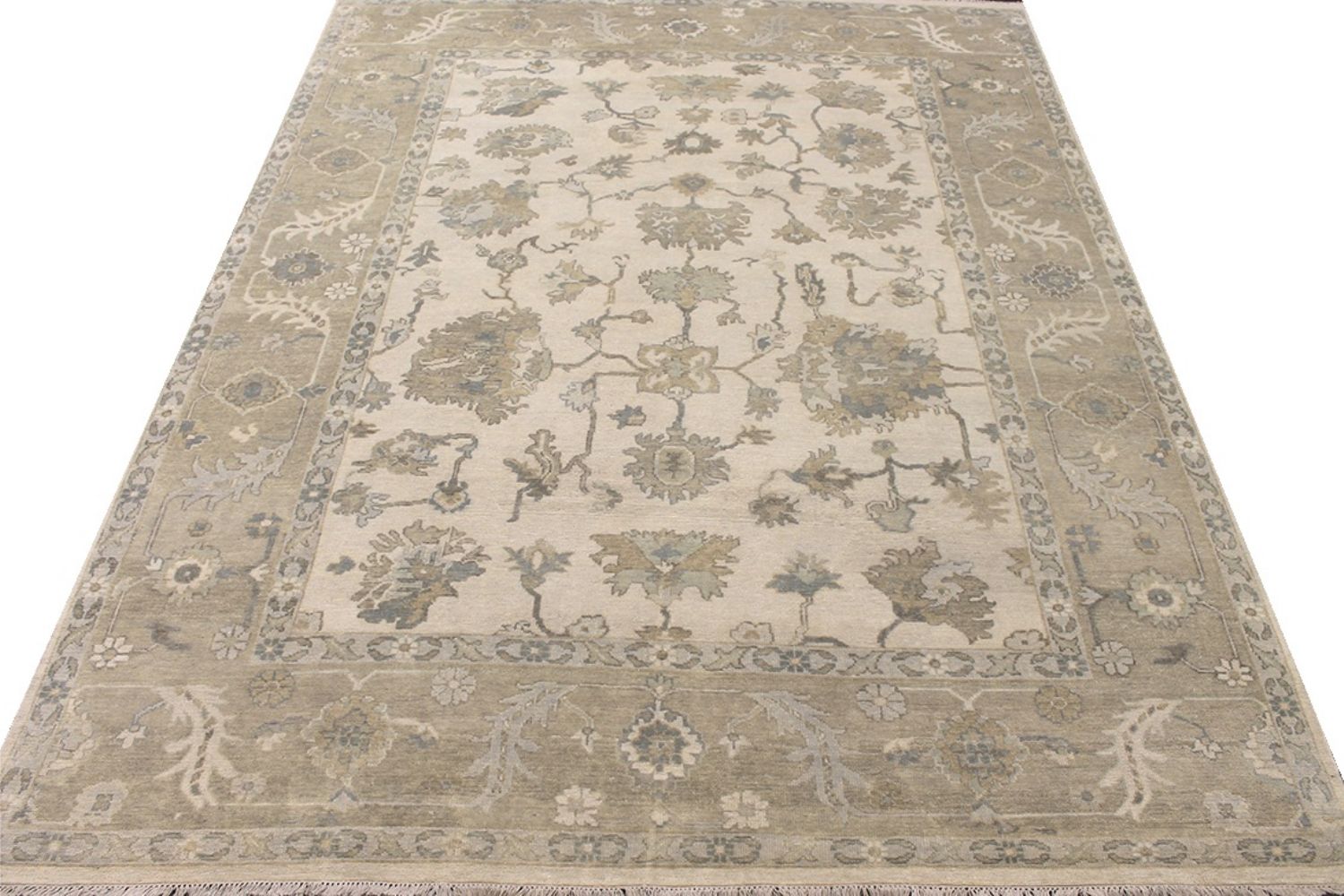 9x12 Oushak Hand Knotted Wool Area Rug - MR030618