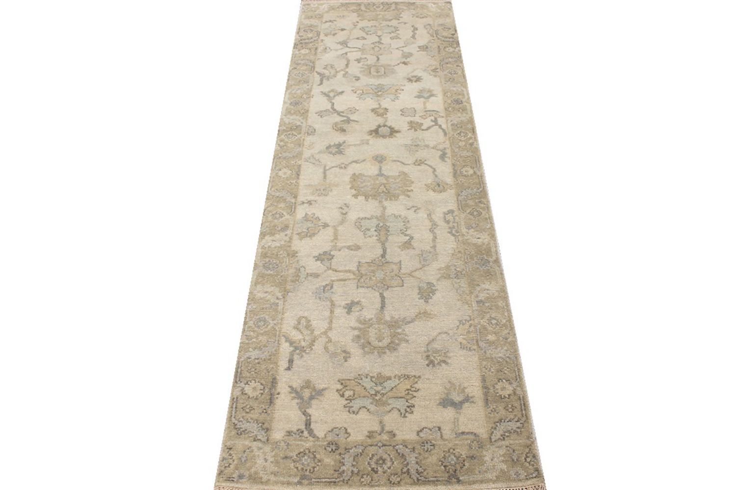 10 ft. Runner Oushak Hand Knotted Wool Area Rug - MR030621