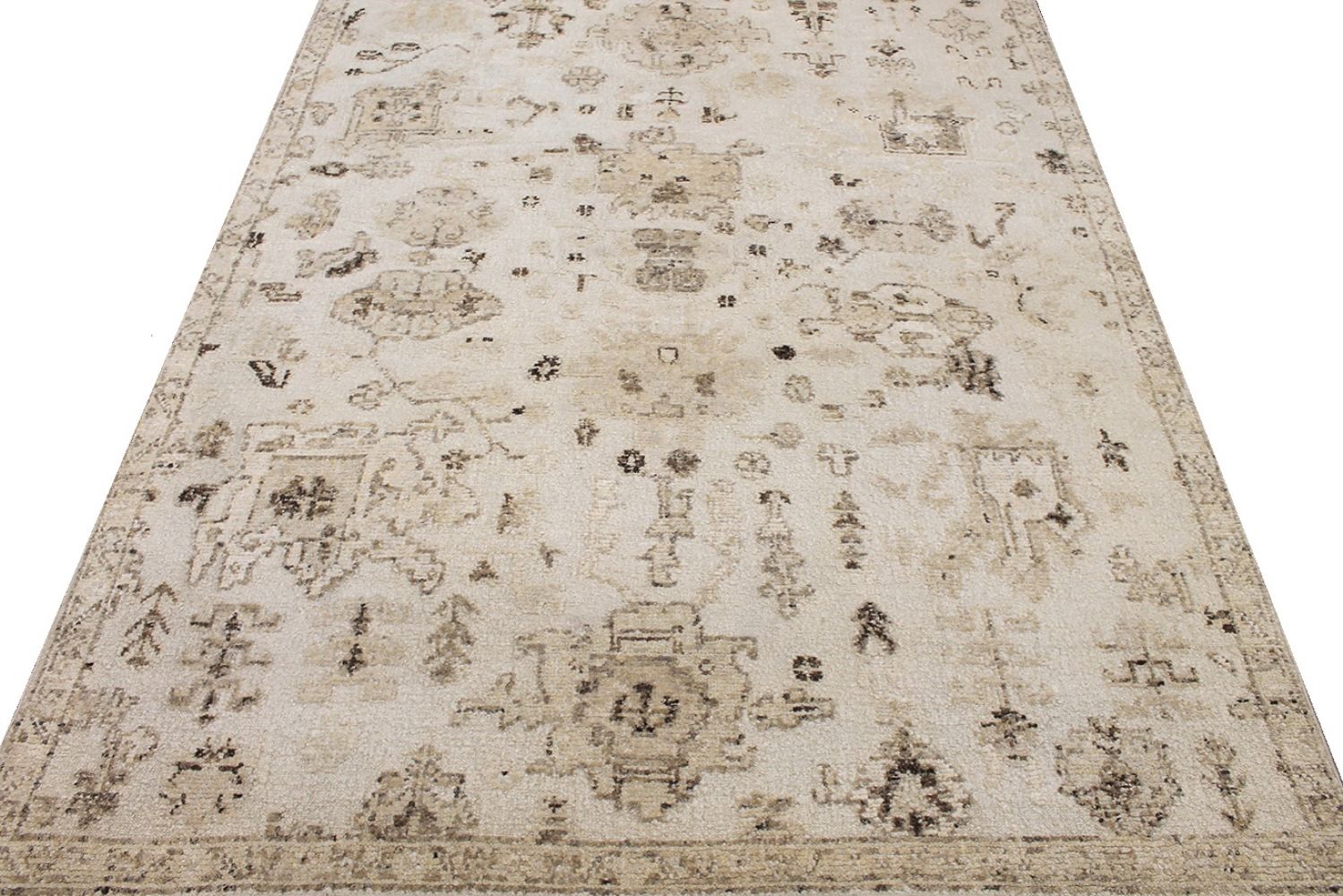 10x14 Oushak Hand Knotted Wool Area Rug - MR030623