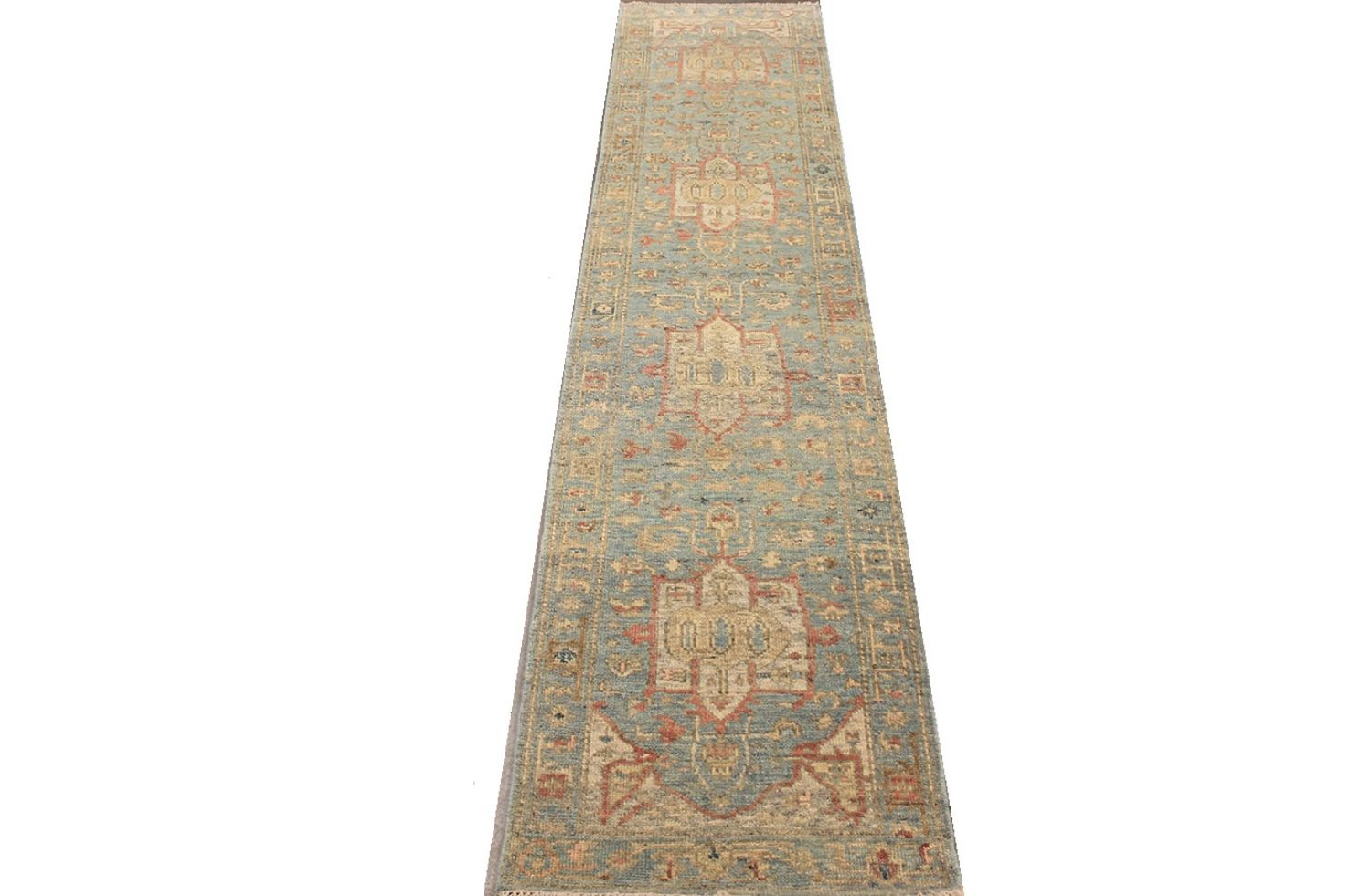 12 ft. Runner Aryana & Antique Revivals Hand Knotted Wool Area Rug - MR030632