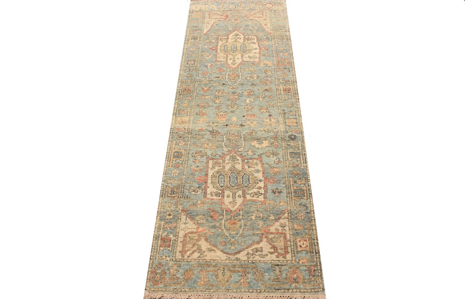 8 ft. Runner Aryana & Antique Revivals Hand Knotted Wool Area Rug - MR030633