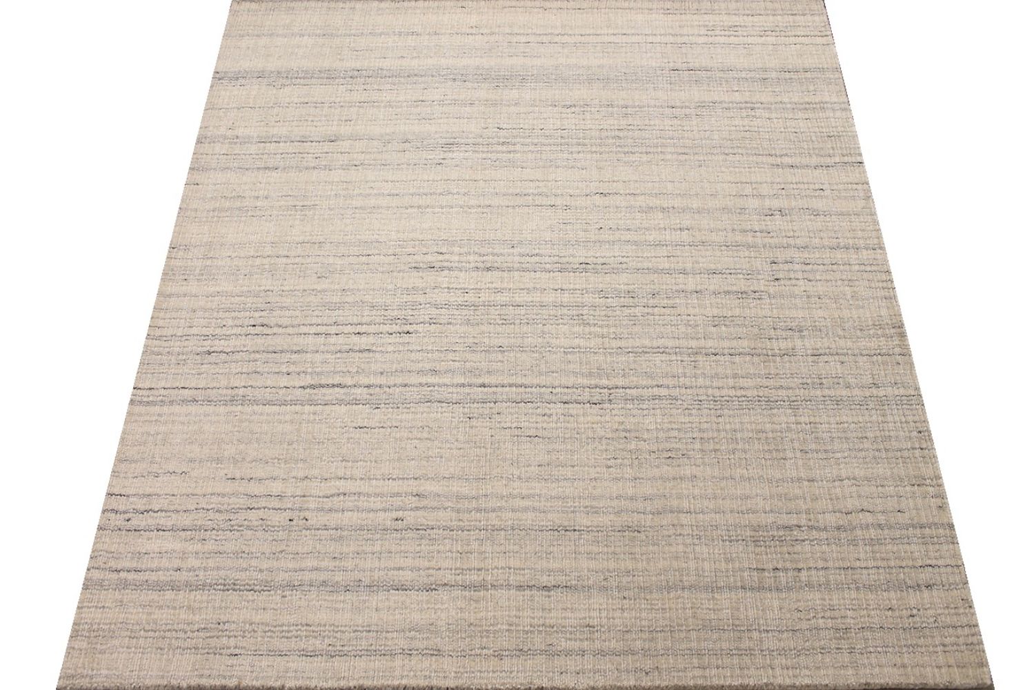 5 ft. Round & Square Casual Hand Knotted Wool Area Rug - MR030643