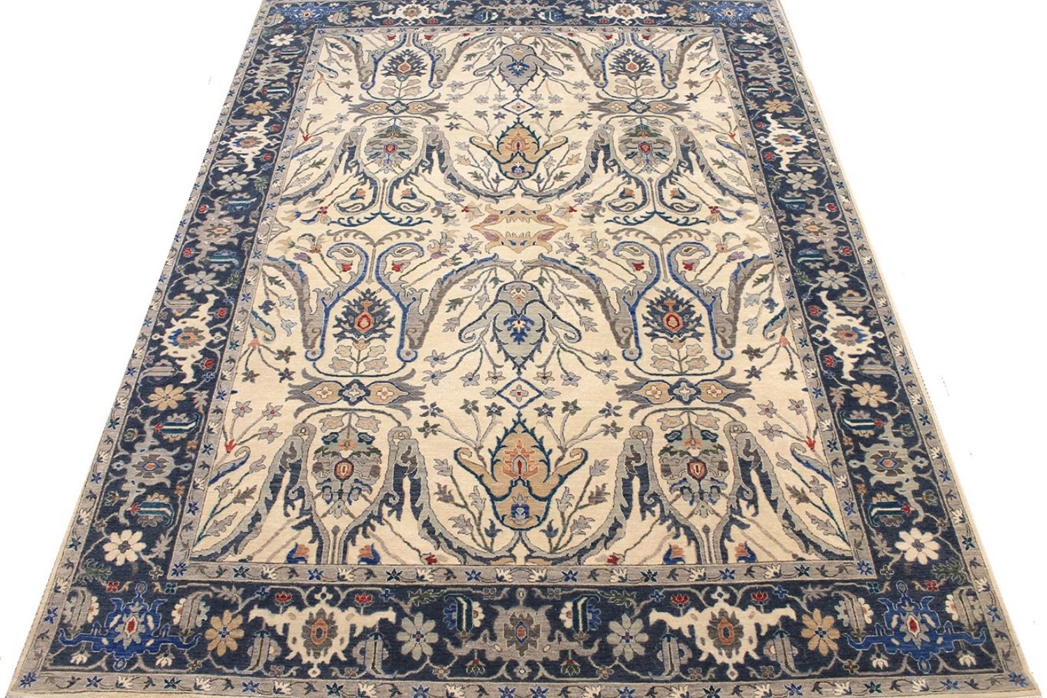 9x12 Traditional Hand Knotted Wool Area Rug - MR030675