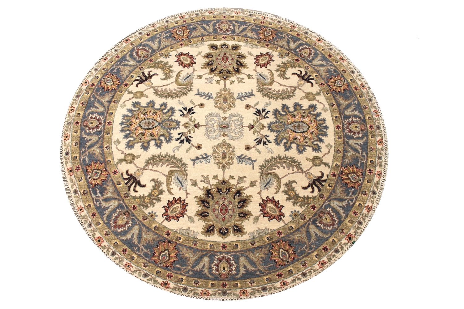 6 ft. - 7 ft. Round & Square Traditional Hand Knotted Wool Area Rug - MR030678
