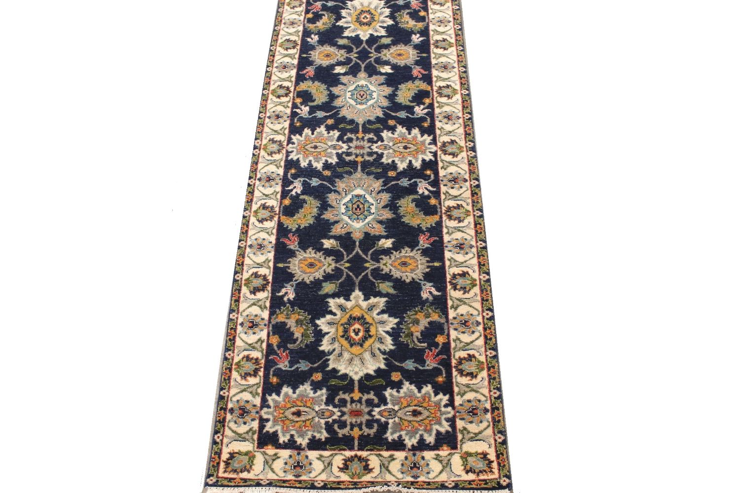 8 ft. Runner Traditional Hand Knotted Wool Area Rug - MR030680