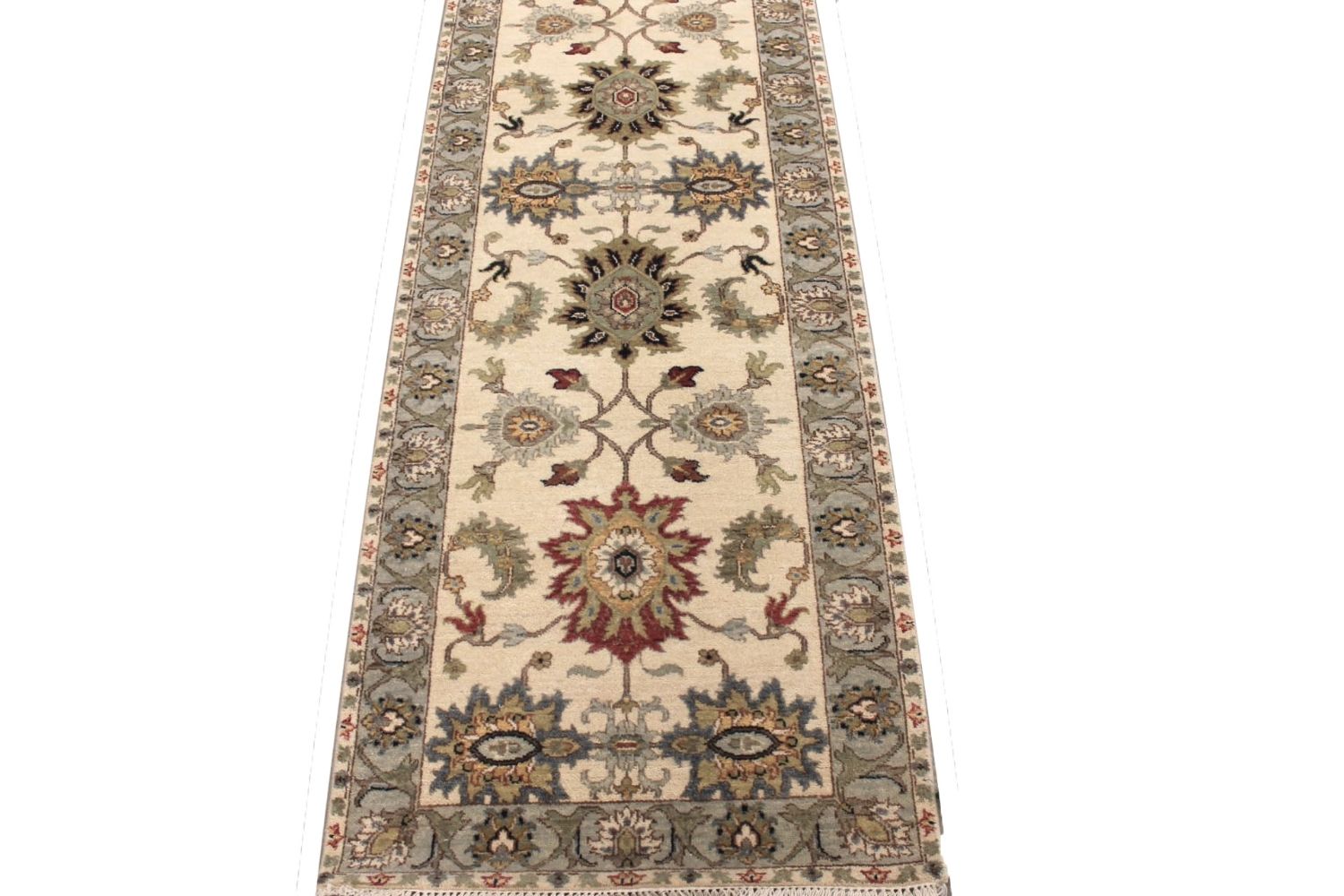 8 ft. Runner Traditional Hand Knotted Wool Area Rug - MR030684