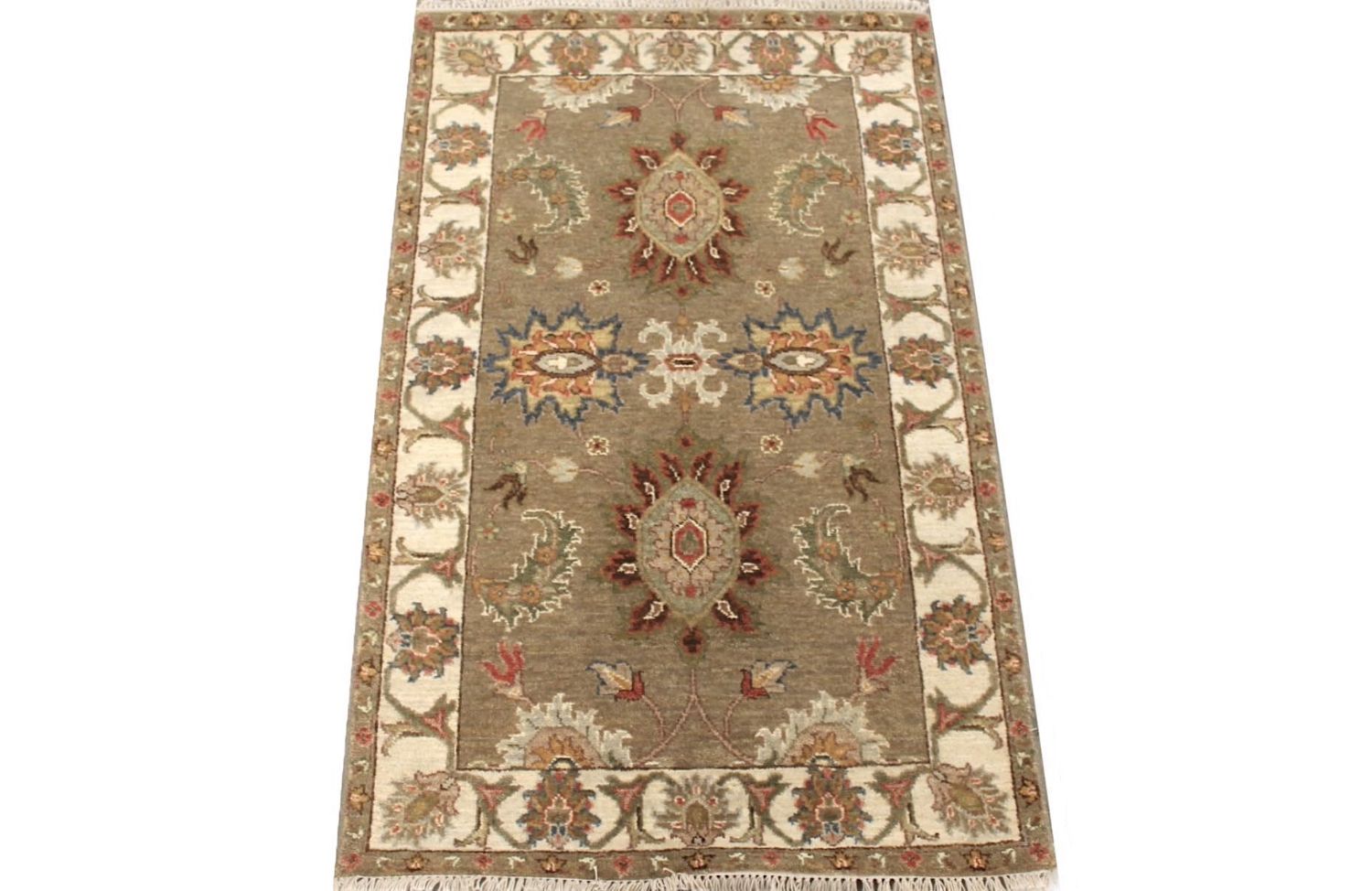 2X4 Traditional Hand Knotted Wool Area Rug - MR030686