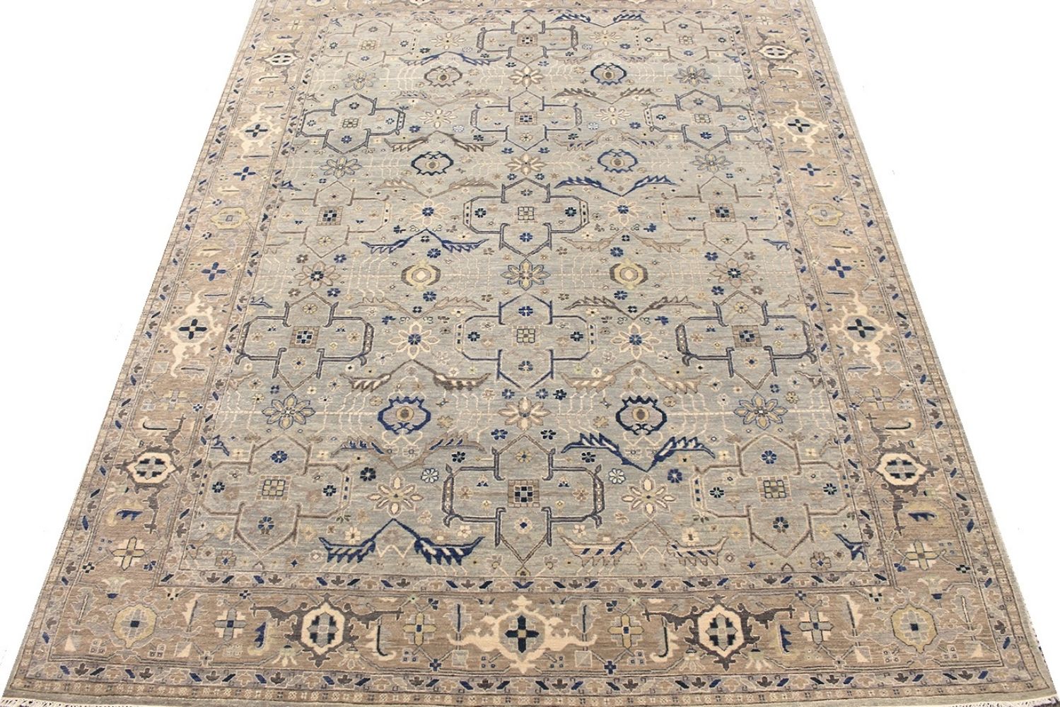 9x12 Traditional Hand Knotted Wool Area Rug - MR030691