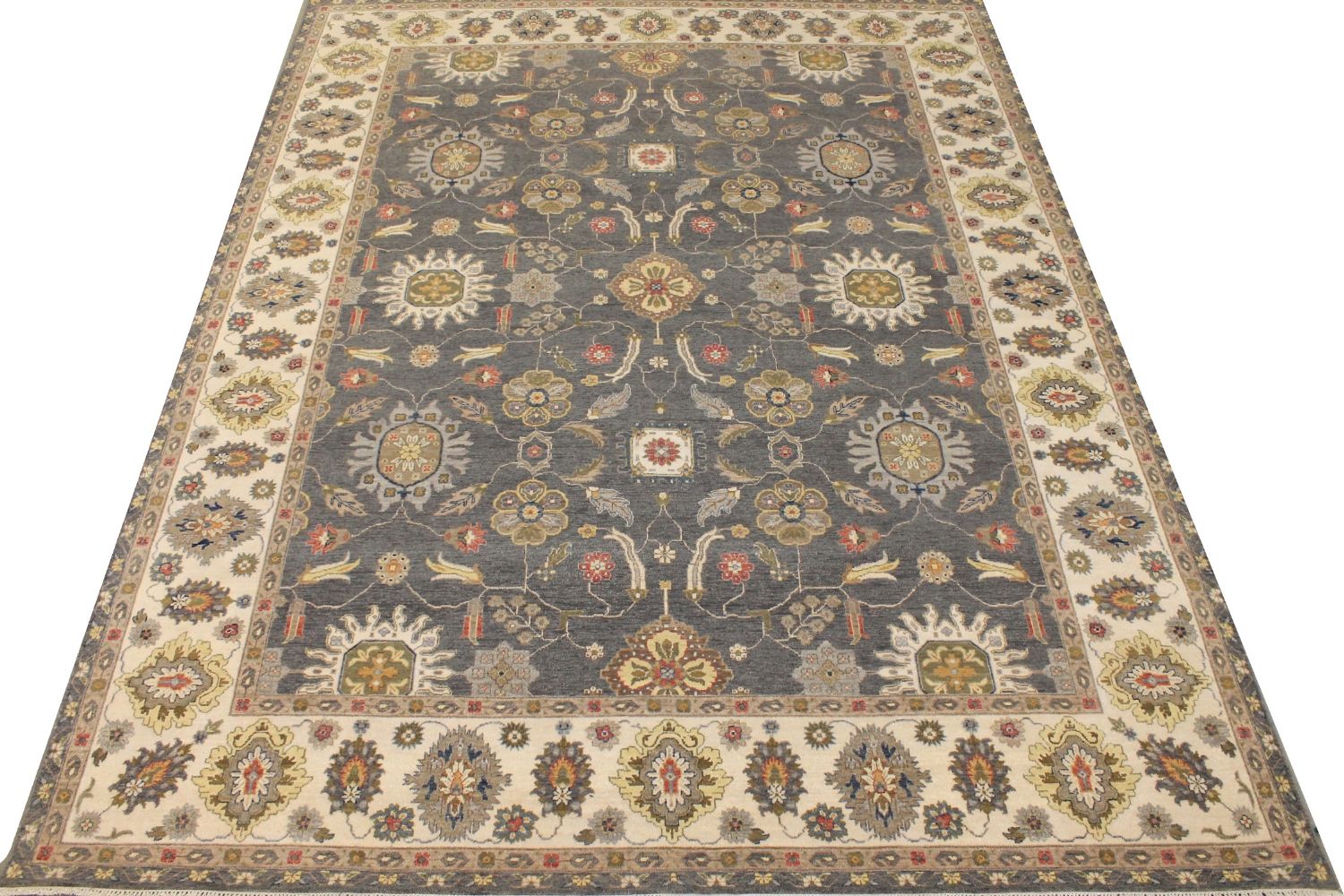 9x12 Traditional Hand Knotted Wool Area Rug - MR030695