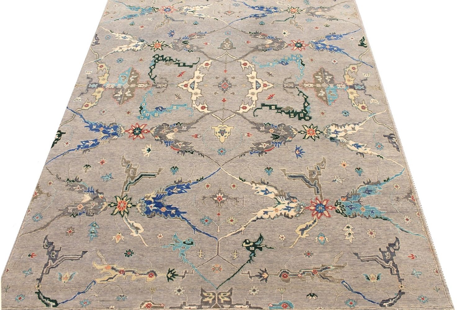 9x12 Traditional Hand Knotted Wool Area Rug - MR030698