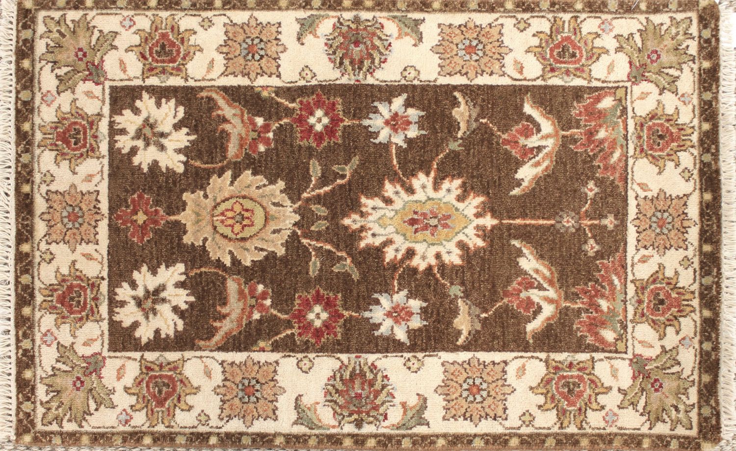 2X3 Traditional Hand Knotted Wool Area Rug - MR030700