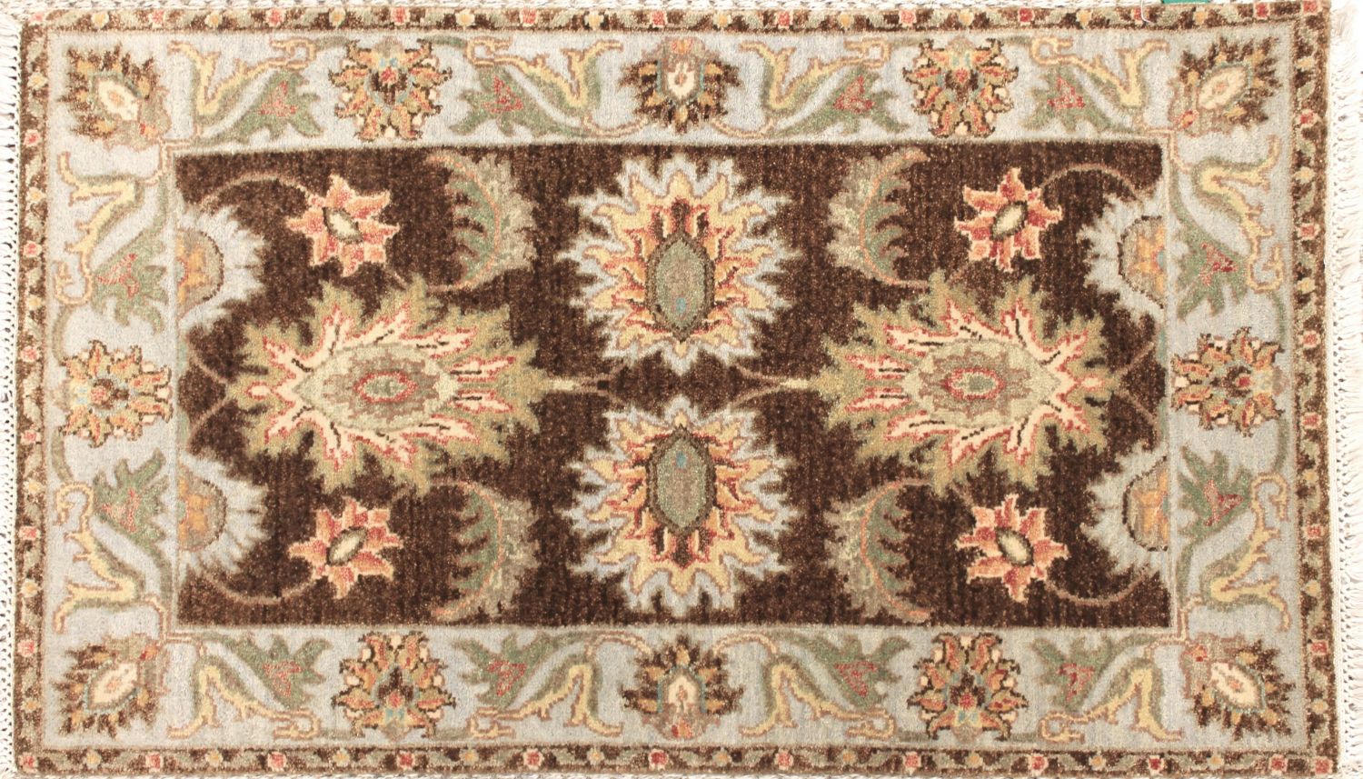 2X3 Traditional Hand Knotted Wool Area Rug - MR030702