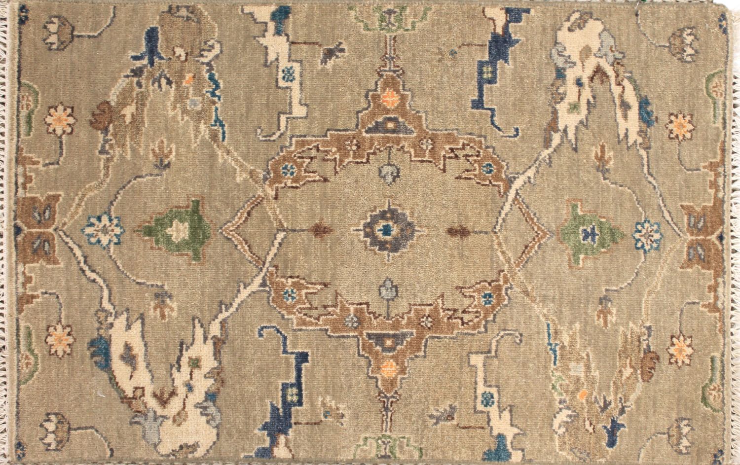 2X3 Traditional Hand Knotted Wool Area Rug - MR030703