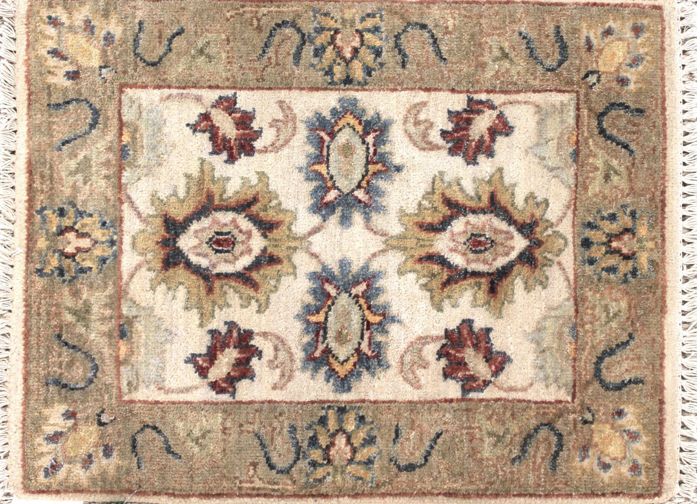 1.6X2 & Smaller Traditional Hand Knotted Wool Area Rug - MR030706