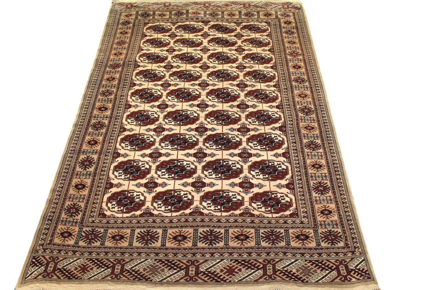 5x7/8 Bokhara Hand Knotted Wool Area Rug - MR0568