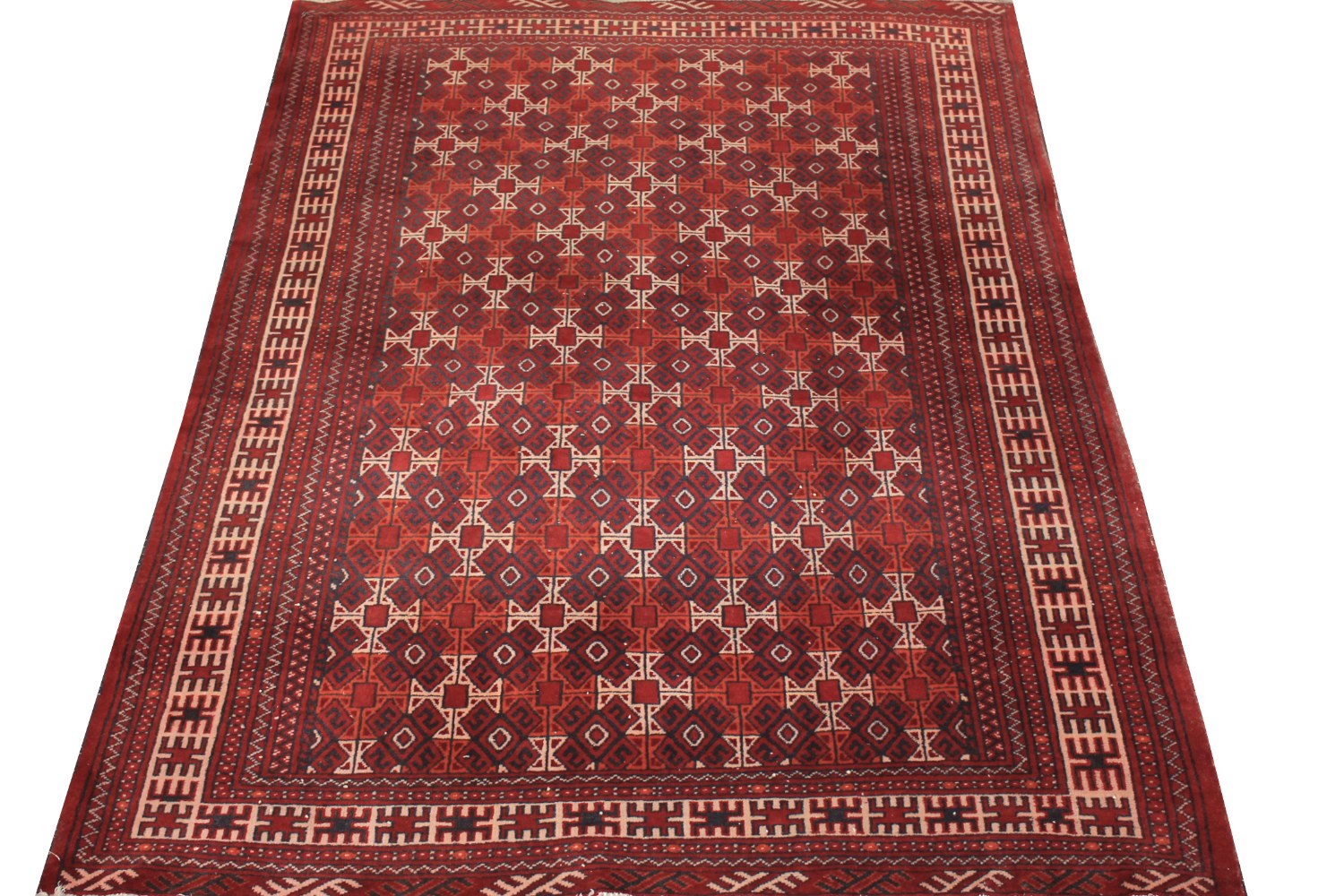 4x6 Kazak Hand Knotted Wool Area Rug - MR0569