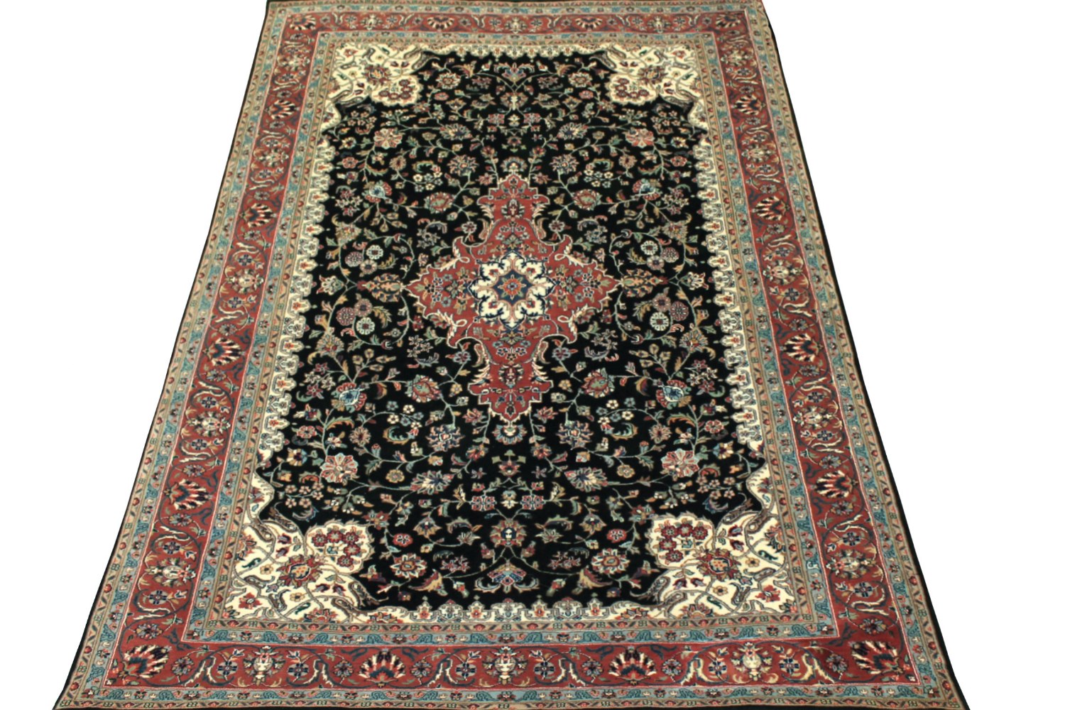 6x9 Traditional Hand Knotted Wool Area Rug - MR0728