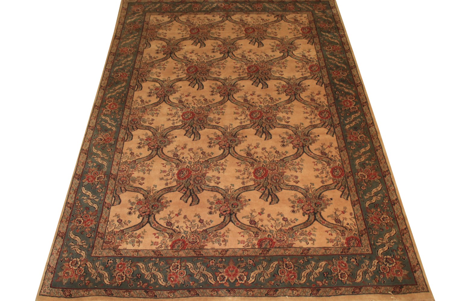 6x9 Traditional Hand Knotted Wool Area Rug - MR0731
