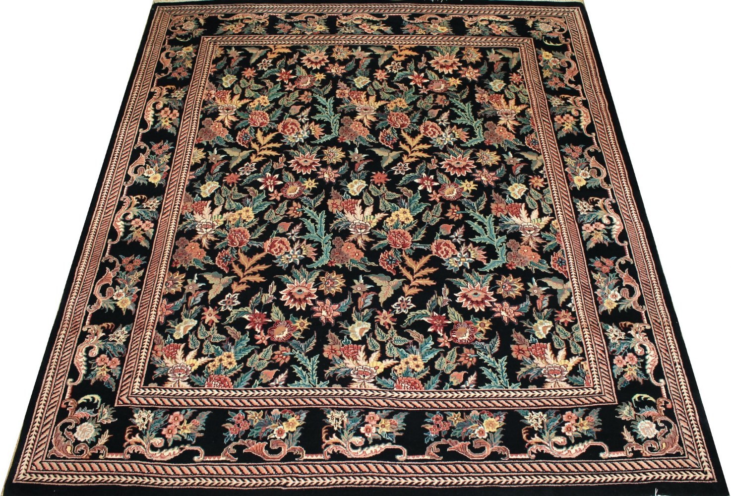 8x10 Traditional Hand Knotted Wool Area Rug - MR0753