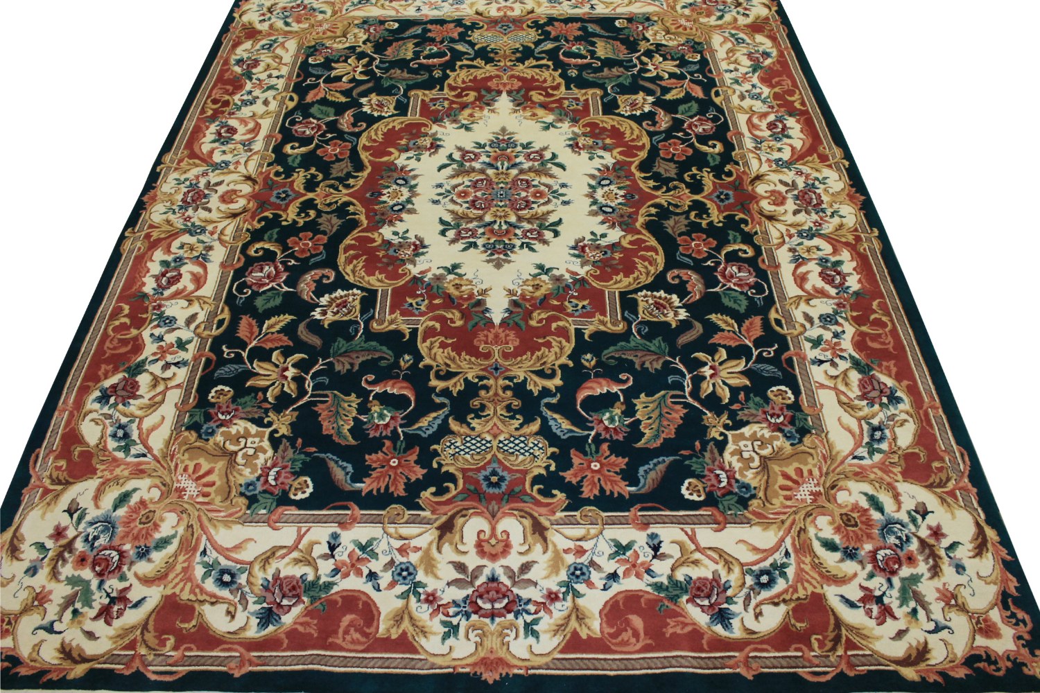 9x12 Traditional Hand Knotted Wool Area Rug - MR0771