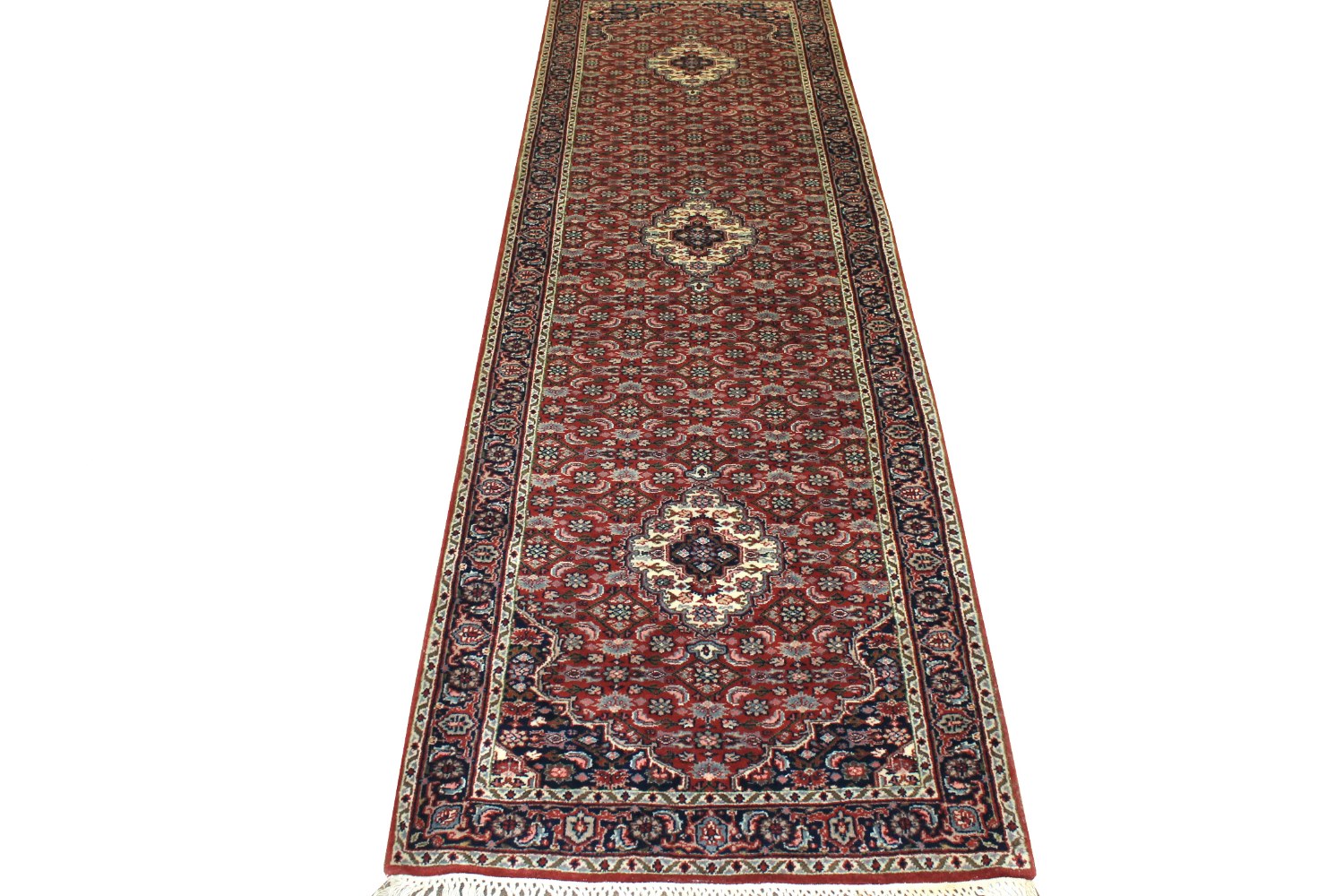 10 ft. Runner Traditional Hand Knotted Wool Area Rug - MR1014
