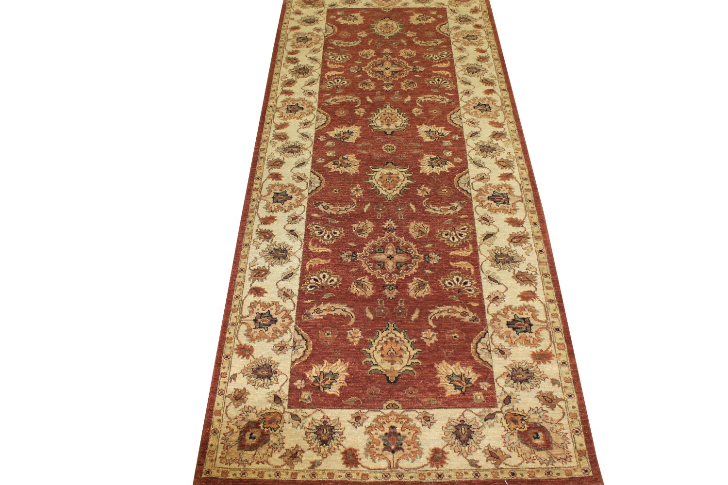 Wide Runner Traditional Hand Knotted Wool Area Rug - MR10191