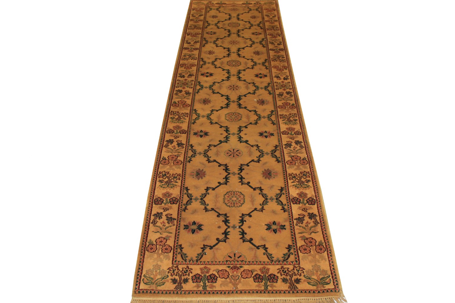 10 ft. Runner Traditional Hand Knotted Wool Area Rug - MR1027