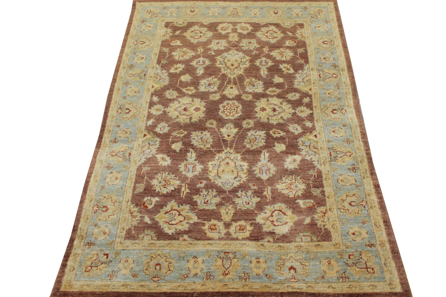 4x6 Peshawar Hand Knotted Wool Area Rug - MR10295