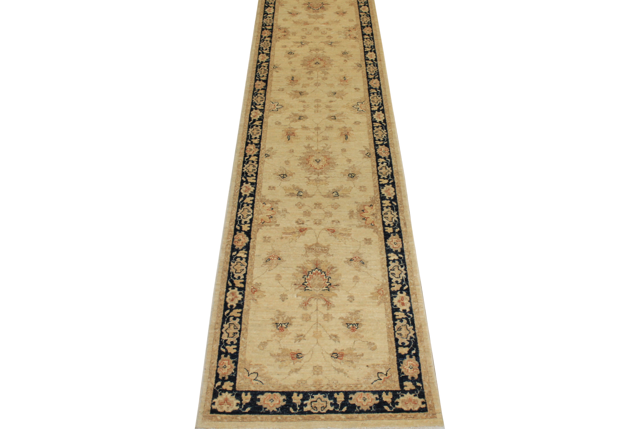 12 ft. Runner Peshawar Hand Knotted Wool Area Rug - MR10630