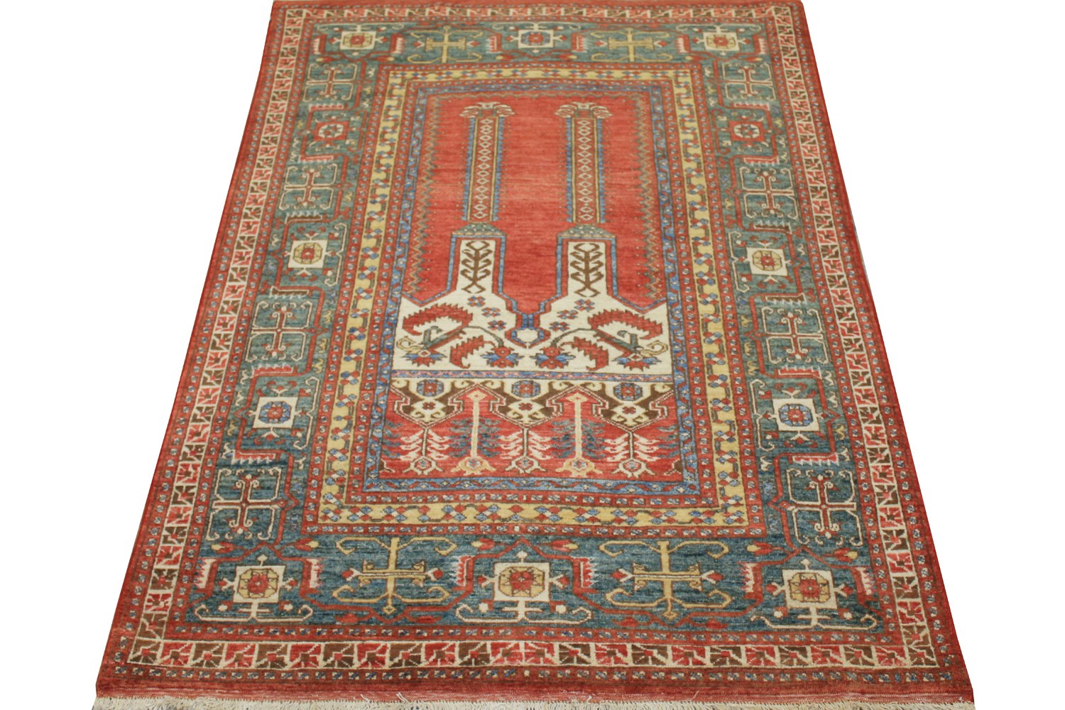 4x6 Antique Revival Hand Knotted Wool Area Rug - MR11116