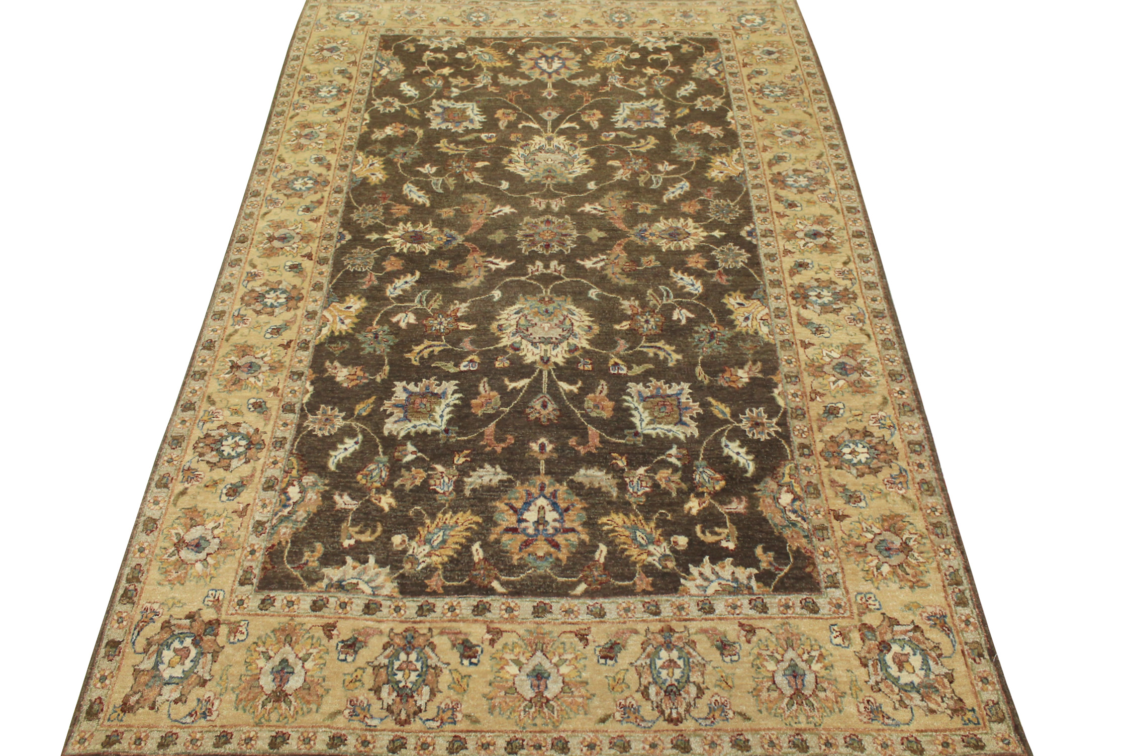 5x7/8 Traditional Hand Knotted Wool Area Rug - MR11688