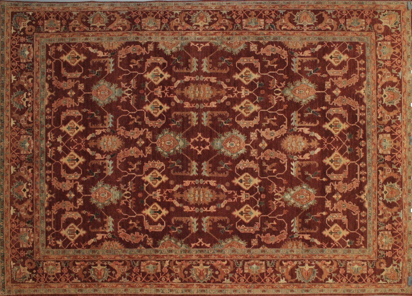 9x12 Peshawar Hand Knotted Wool Area Rug - MR11824