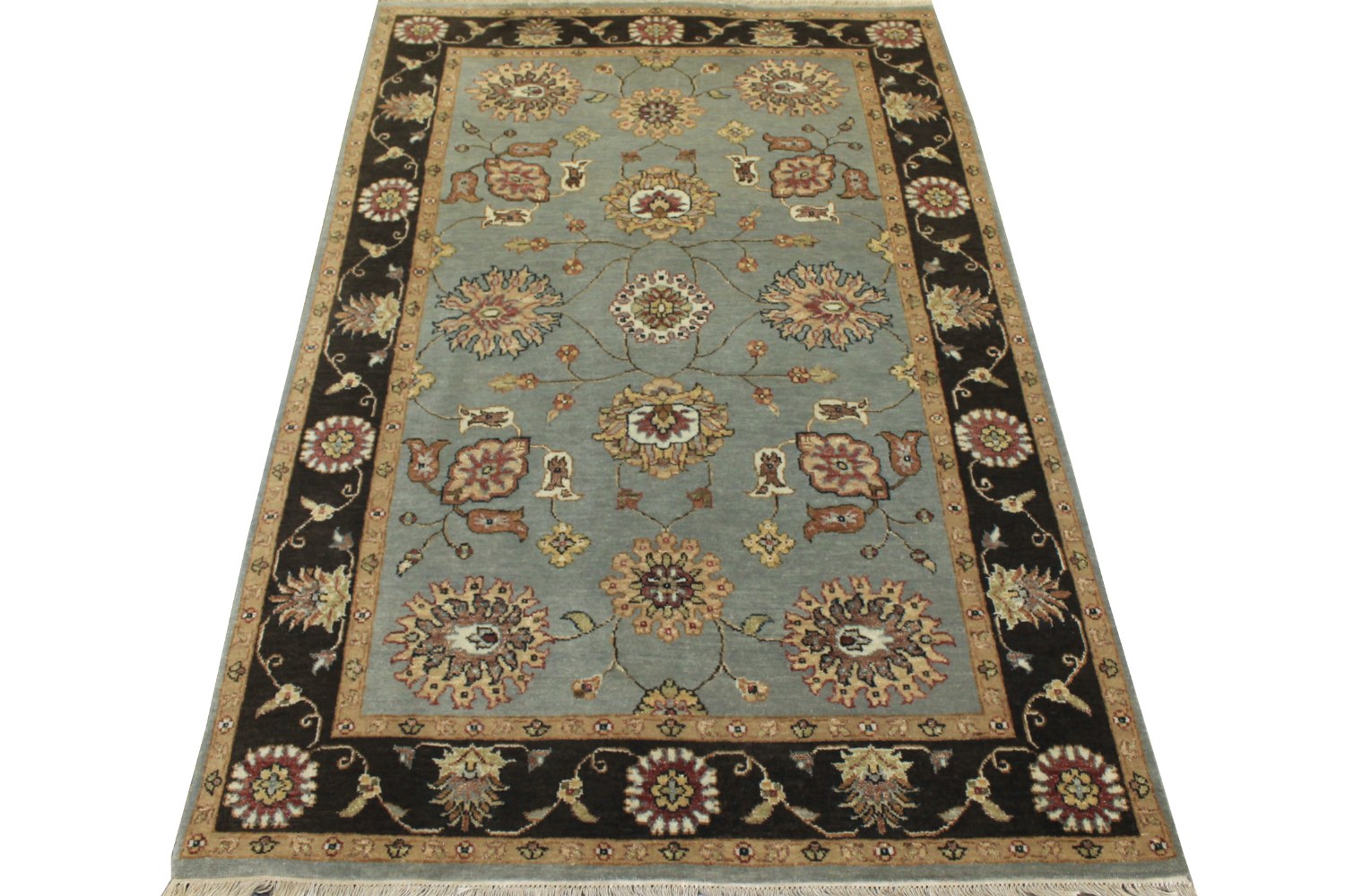 4x6 Traditional Hand Knotted Wool Area Rug - MR12241