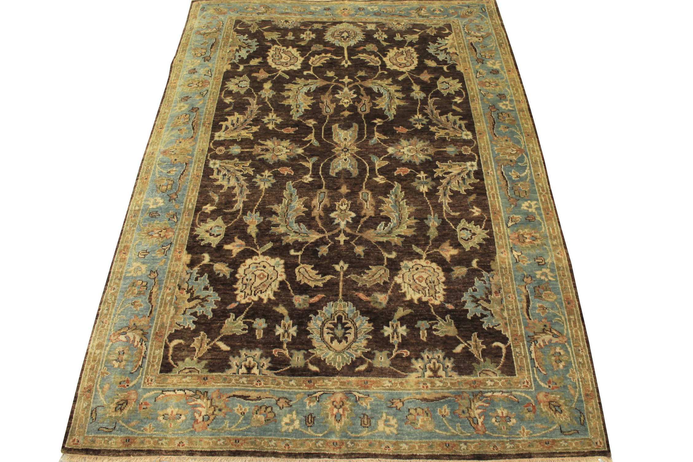 6x9 Oushak Hand Knotted Wool Area Rug - MR12362