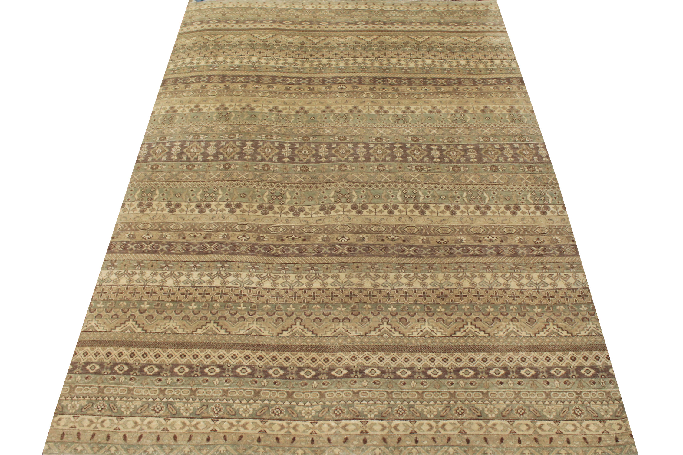 6x9 Contemporary Hand Knotted Wool Area Rug - MR13123