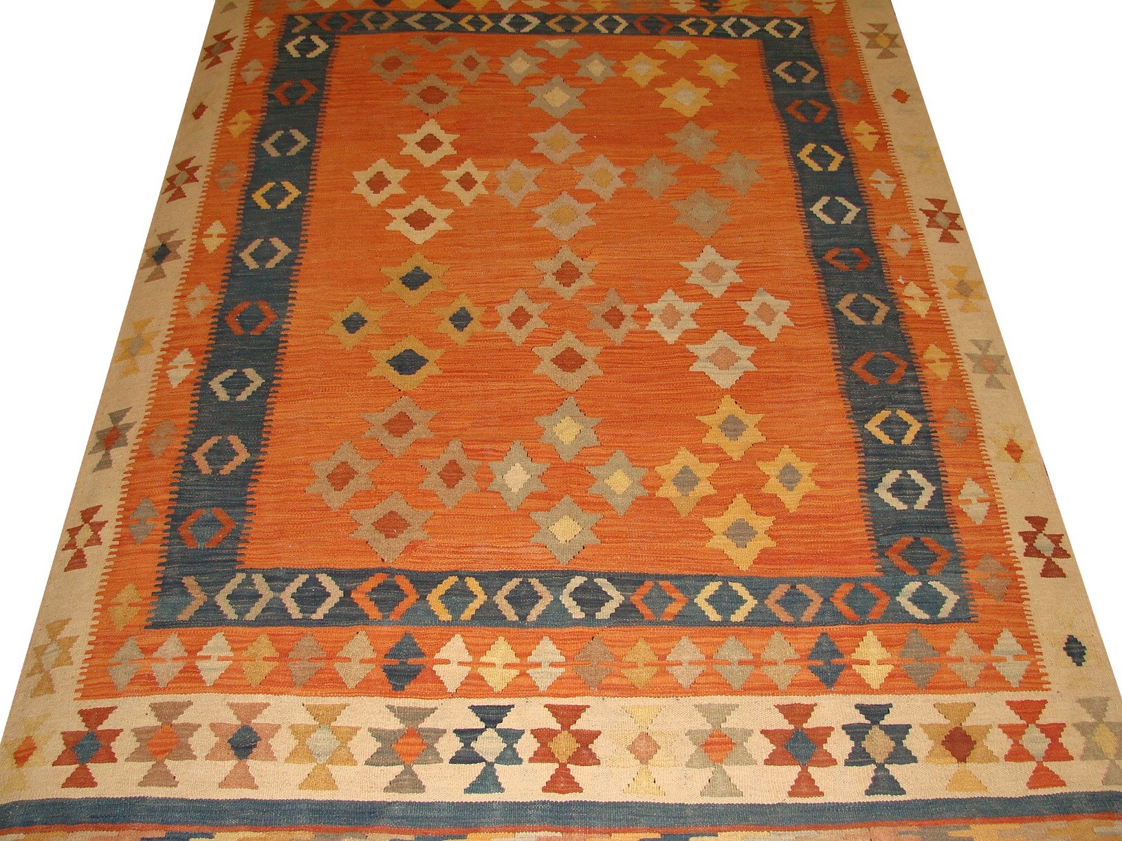 5x7/8 Flat Weave Hand Knotted Wool Area Rug - MR13323