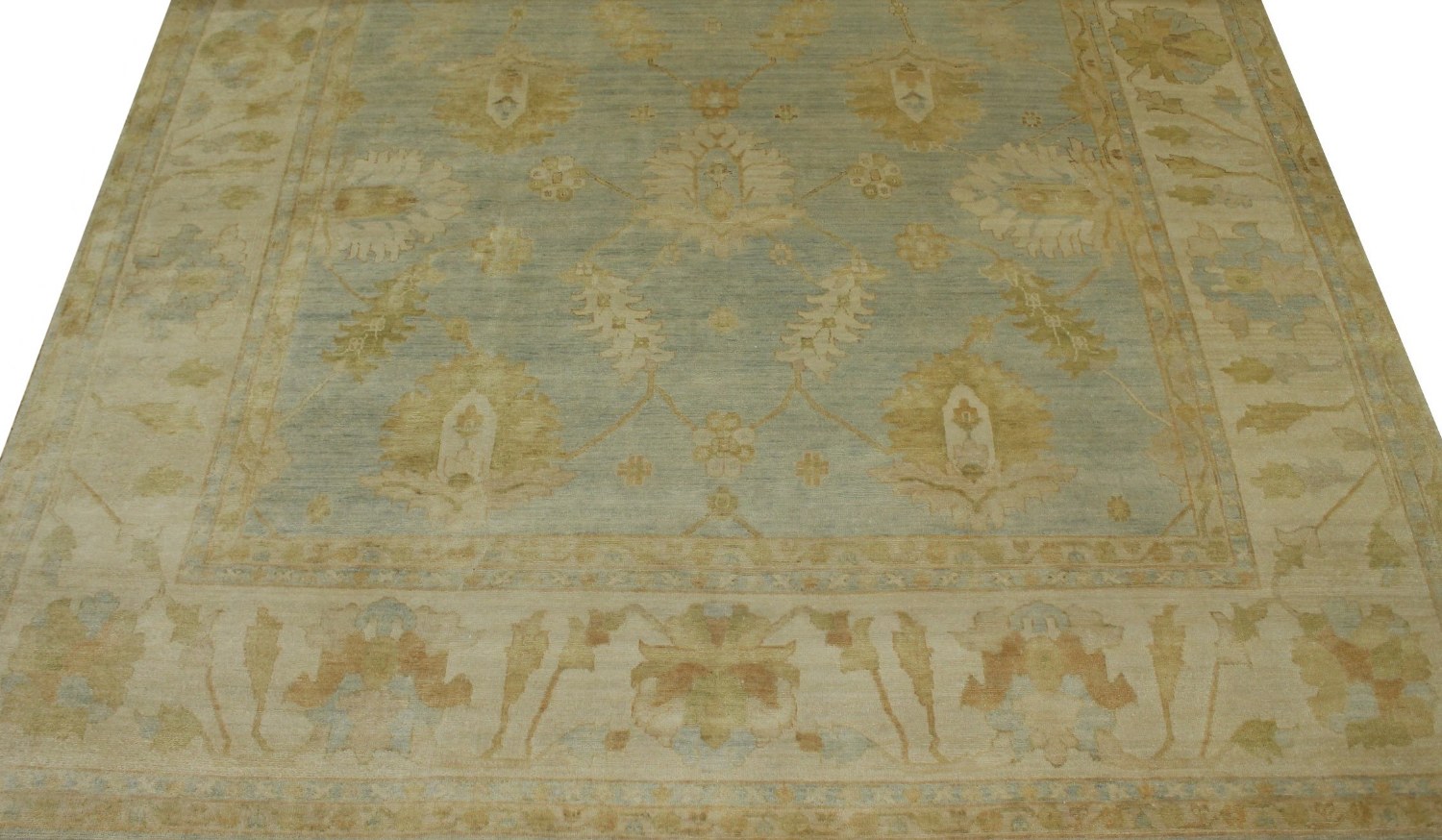 10x14 Oushak Hand Knotted Wool Area Rug - MR13768