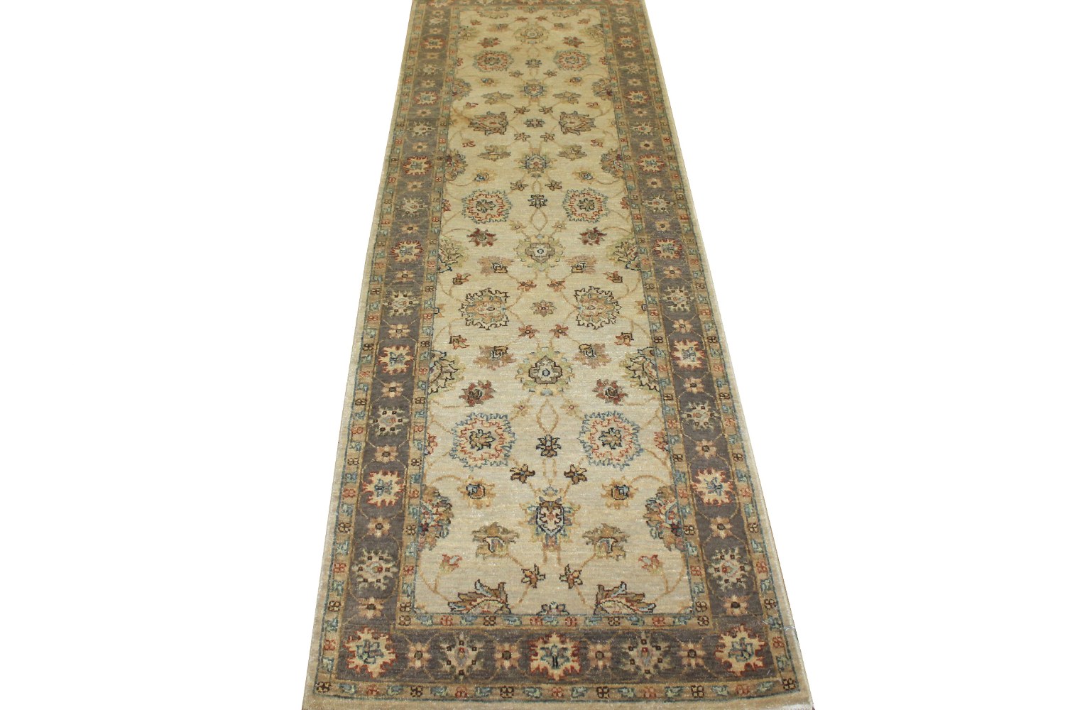 8 ft. Runner Traditional Hand Knotted Wool Area Rug - MR13847