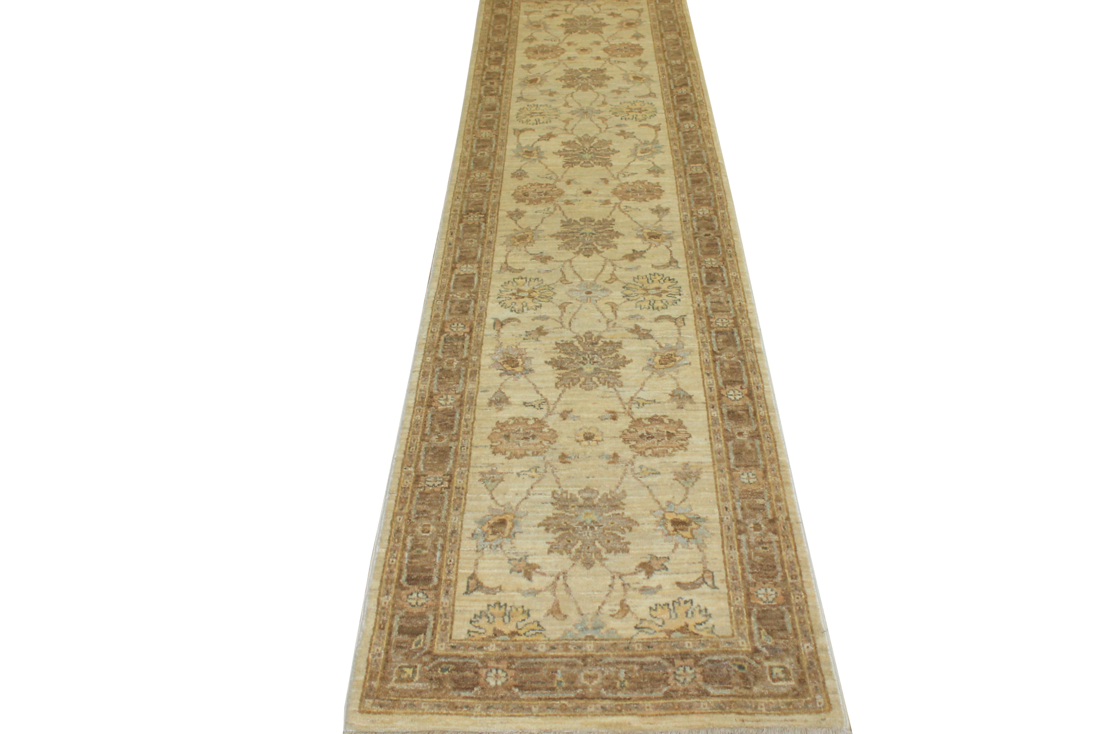 10 ft. Runner Peshawar Hand Knotted Wool Area Rug - MR14182