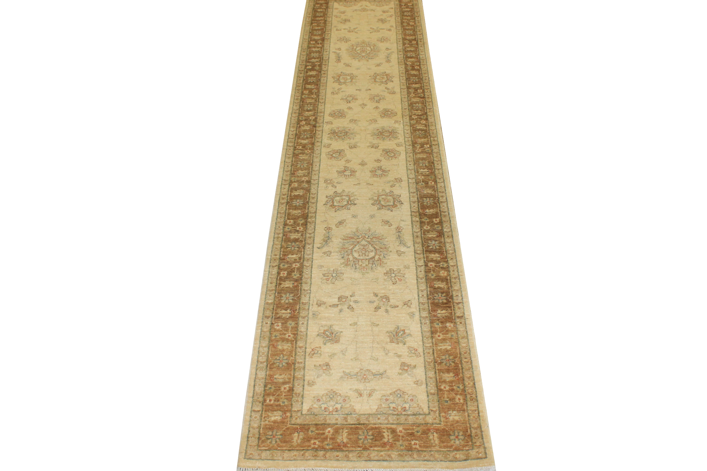 12 ft. Runner Peshawar Hand Knotted Wool Area Rug - MR14232