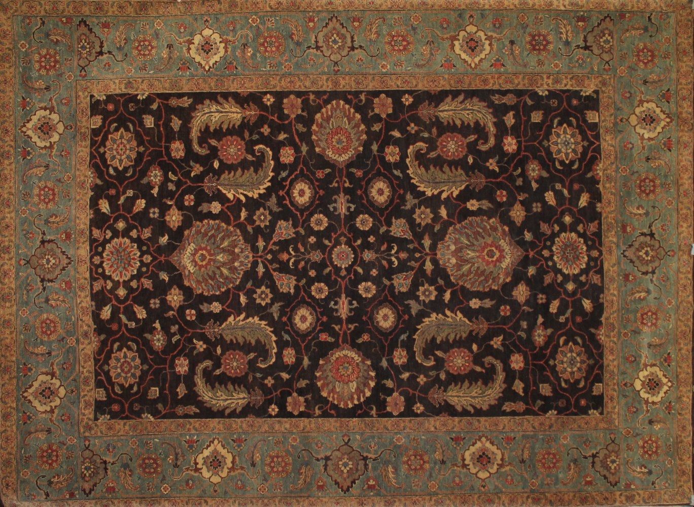9x12 Antique Revival Hand Knotted Wool Area Rug - MR14307